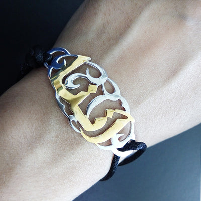 Dual Meta Name Bracelet